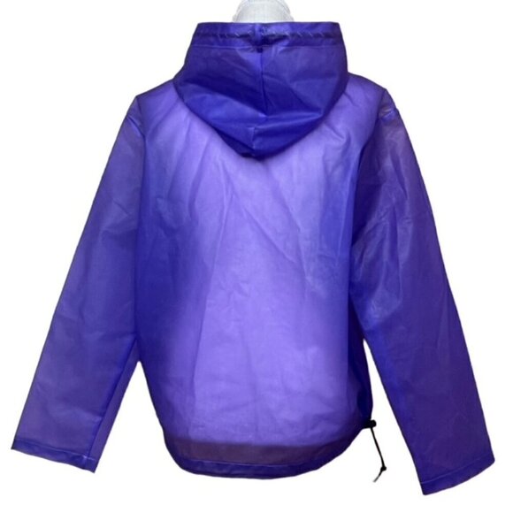WILD FABLE Purple Hooded Rain Jacket - Size Small - Picture 2 of 5